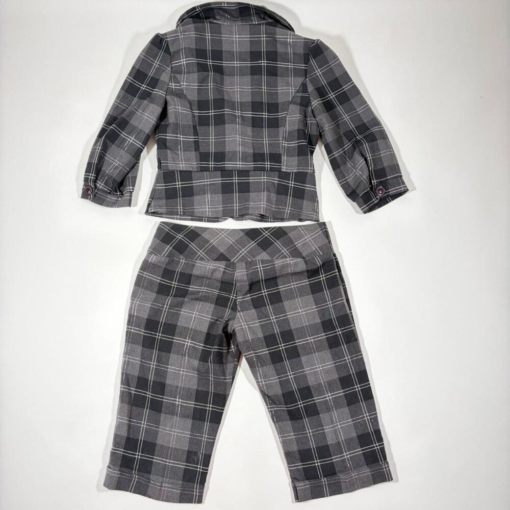2000s Striped Jacket + Capi Suit Set - Picture 6 of 6